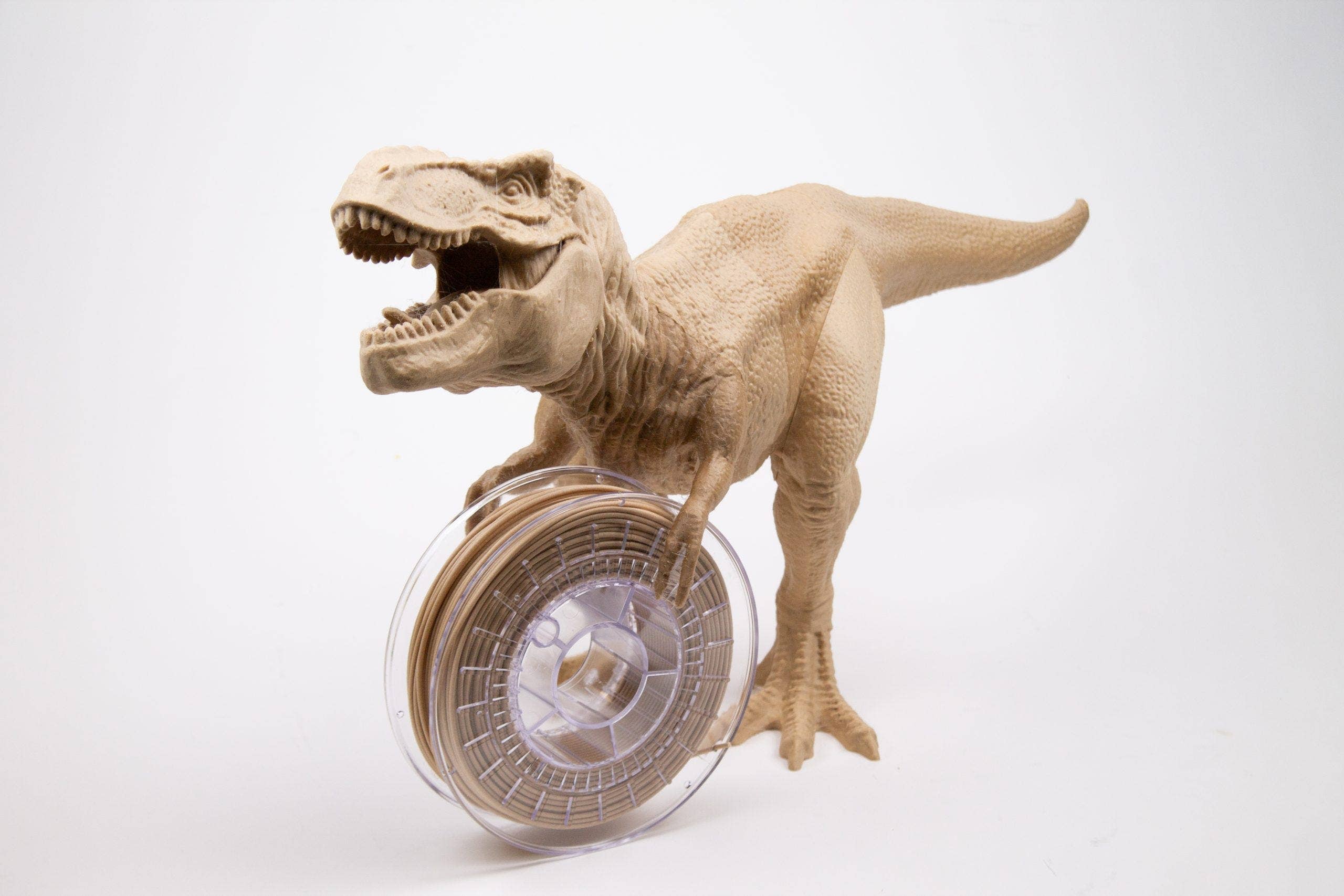 Dino 3D Print - woodFill Dino T-Rex 3D Print - woodFill